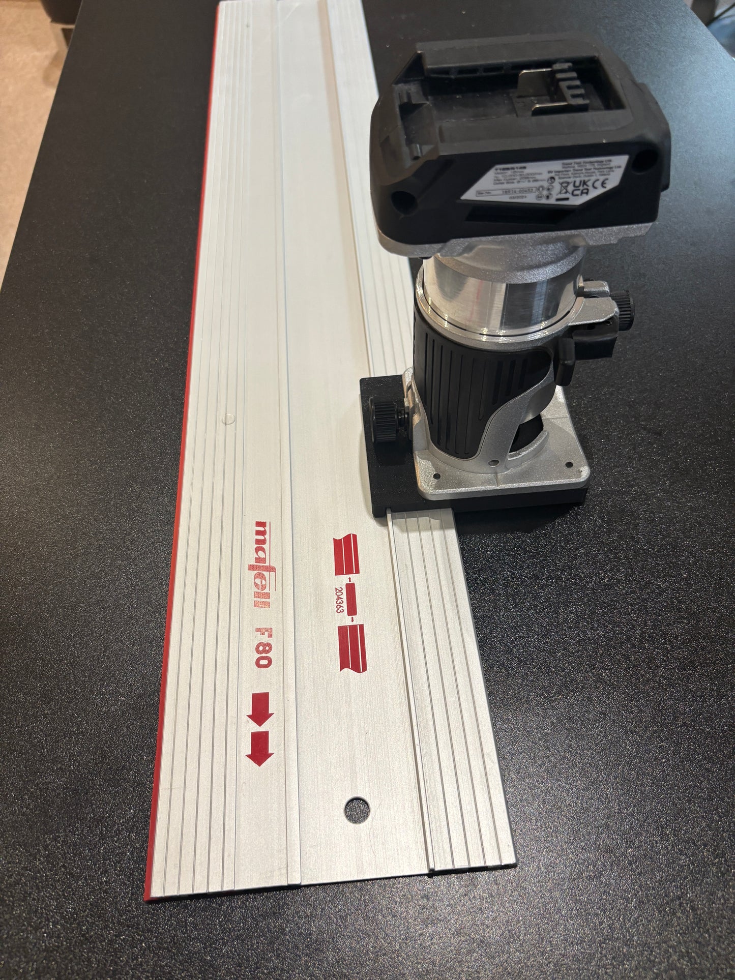 Trend T18S / R 14B Trim Router Guide Rail Adapter to Mafell Track / Guide Rail