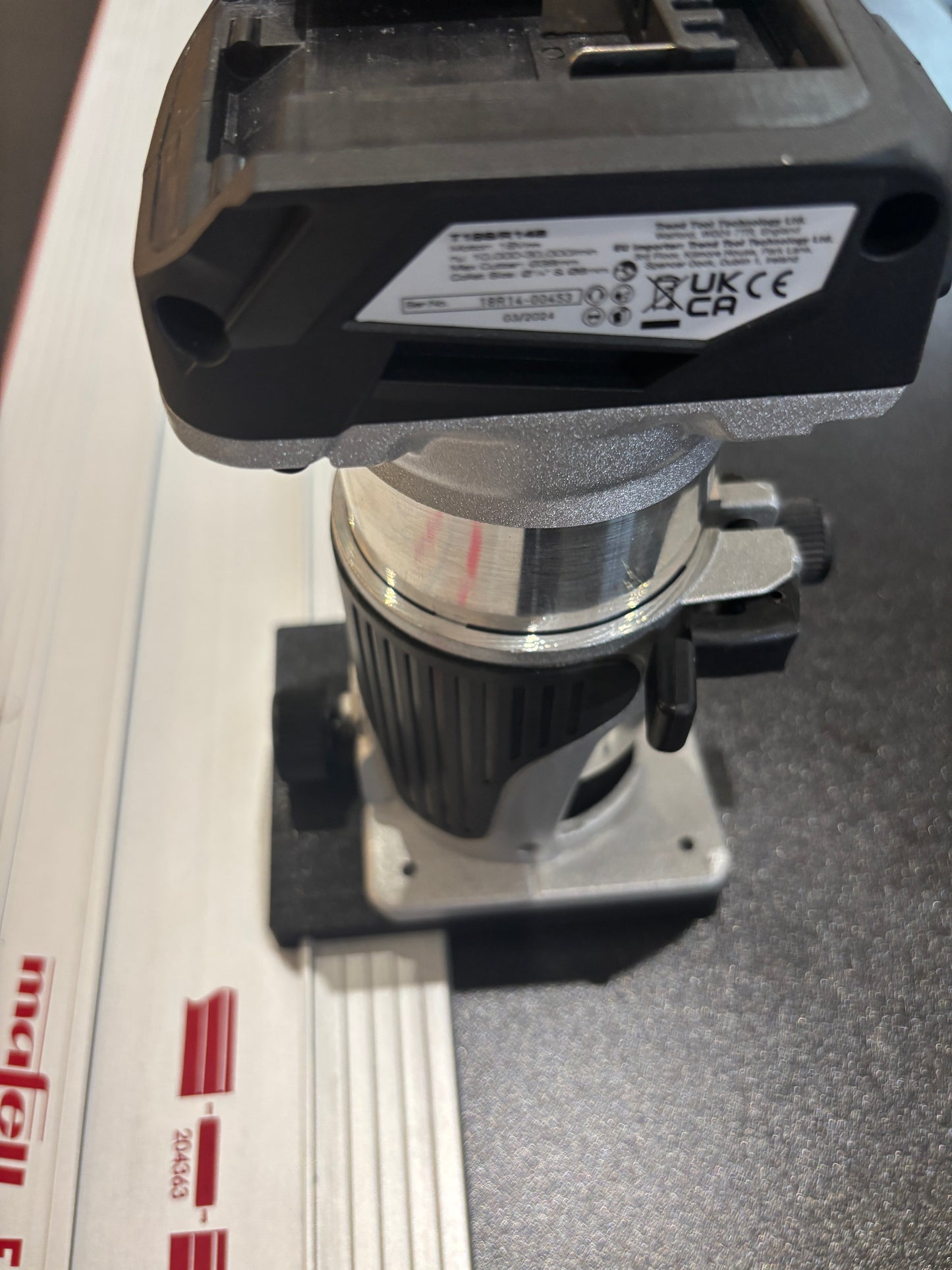 Trend T18S / R 14B Trim Router Guide Rail Adapter to Mafell Track / Guide Rail