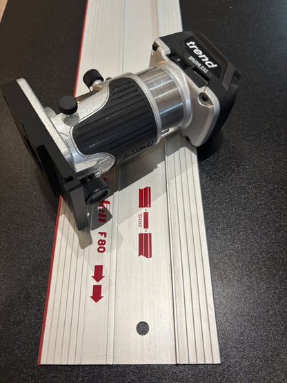 Trend T18S / R 14B Trim Router Guide Rail Adapter to Mafell Track / Guide Rail