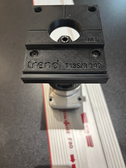 Trend T18S / R 14B Trim Router Guide Rail Adapter to Mafell Track / Guide Rail