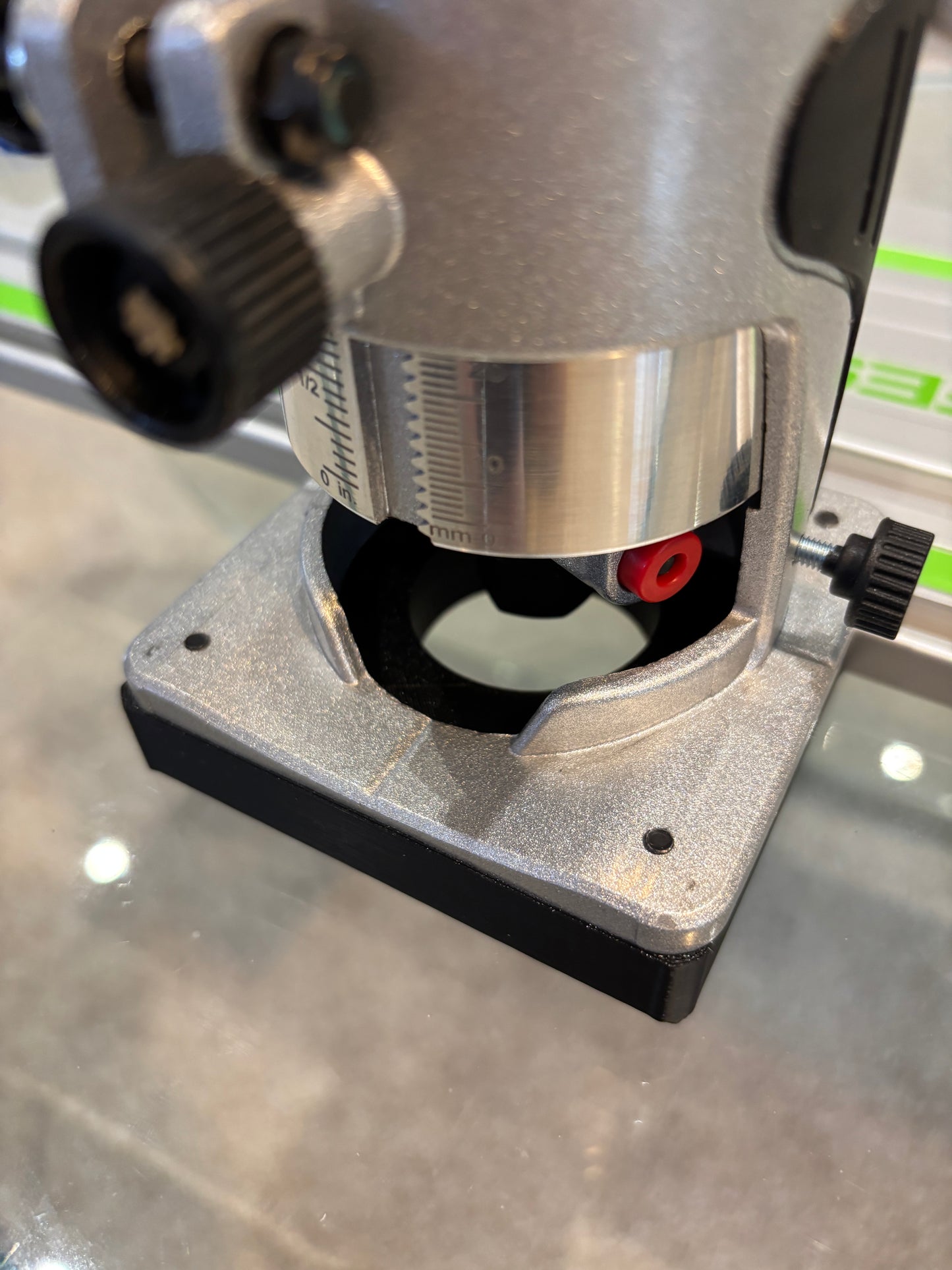 Trend T18S / R 14B Trim Router Guide Rail Base Adapter to fit Festool Track / Guide Rail