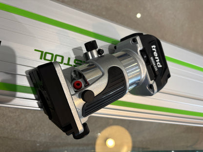 Trend T18S / R 14B Trim Router Guide Rail Base Adapter to fit Festool Track / Guide Rail