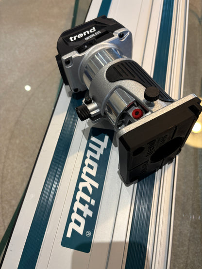 Trend T18S / R 14B Trim Router Guide Rail Adapter to Makita Track / Guide Rail