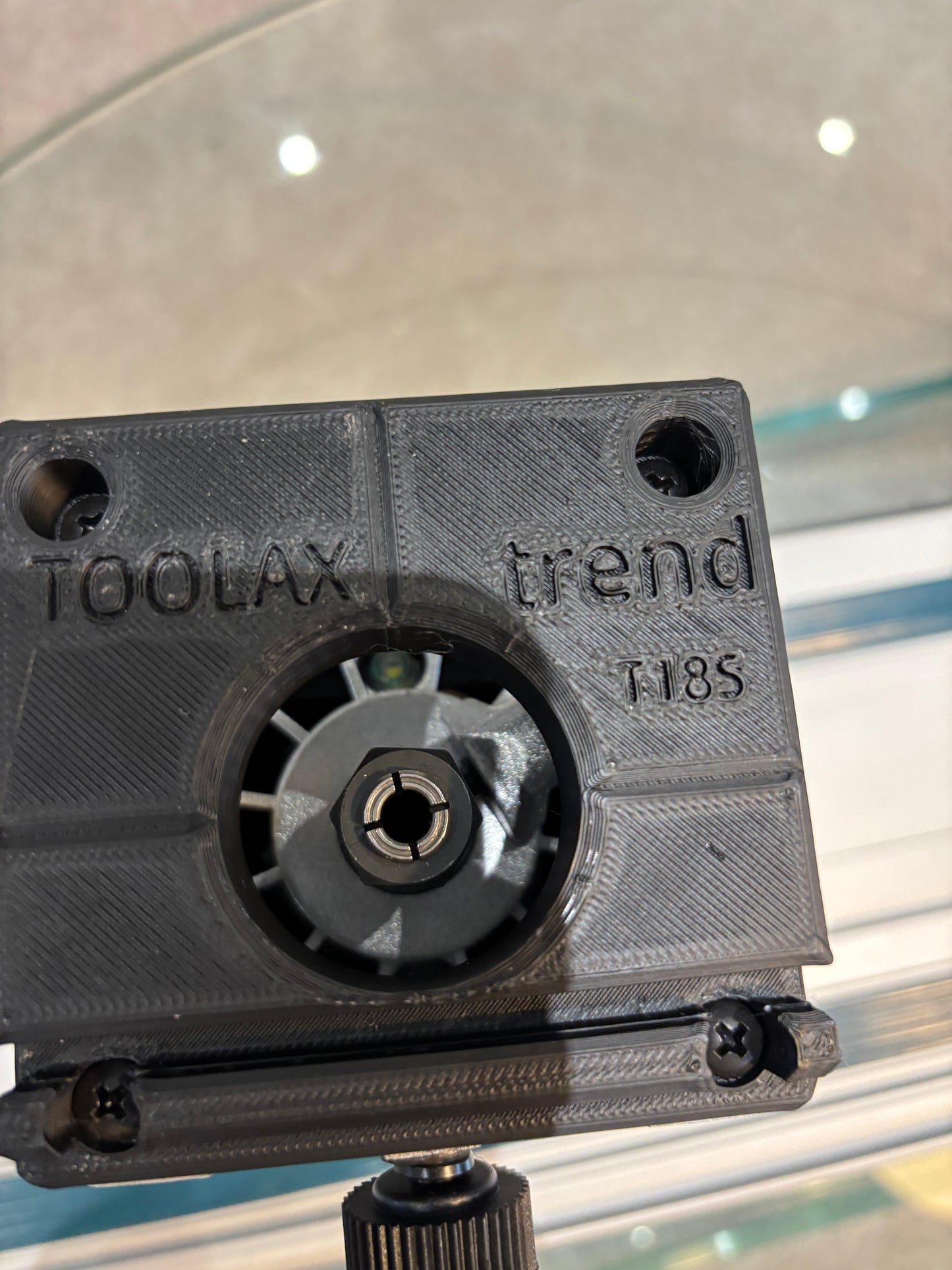 Trend T18S / R 14B Trim Router Guide Rail Adapter to Makita Track / Guide Rail