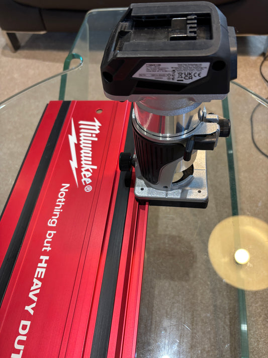 Trend T18S / R 14B Trim Router Guide Rail Adapter to Milwaukee Track / Guide Rail