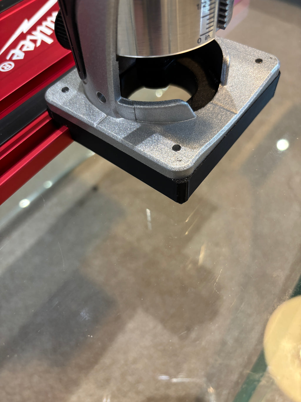 Trend T18S / R 14B Trim Router Guide Rail Adapter to Milwaukee Track / Guide Rail