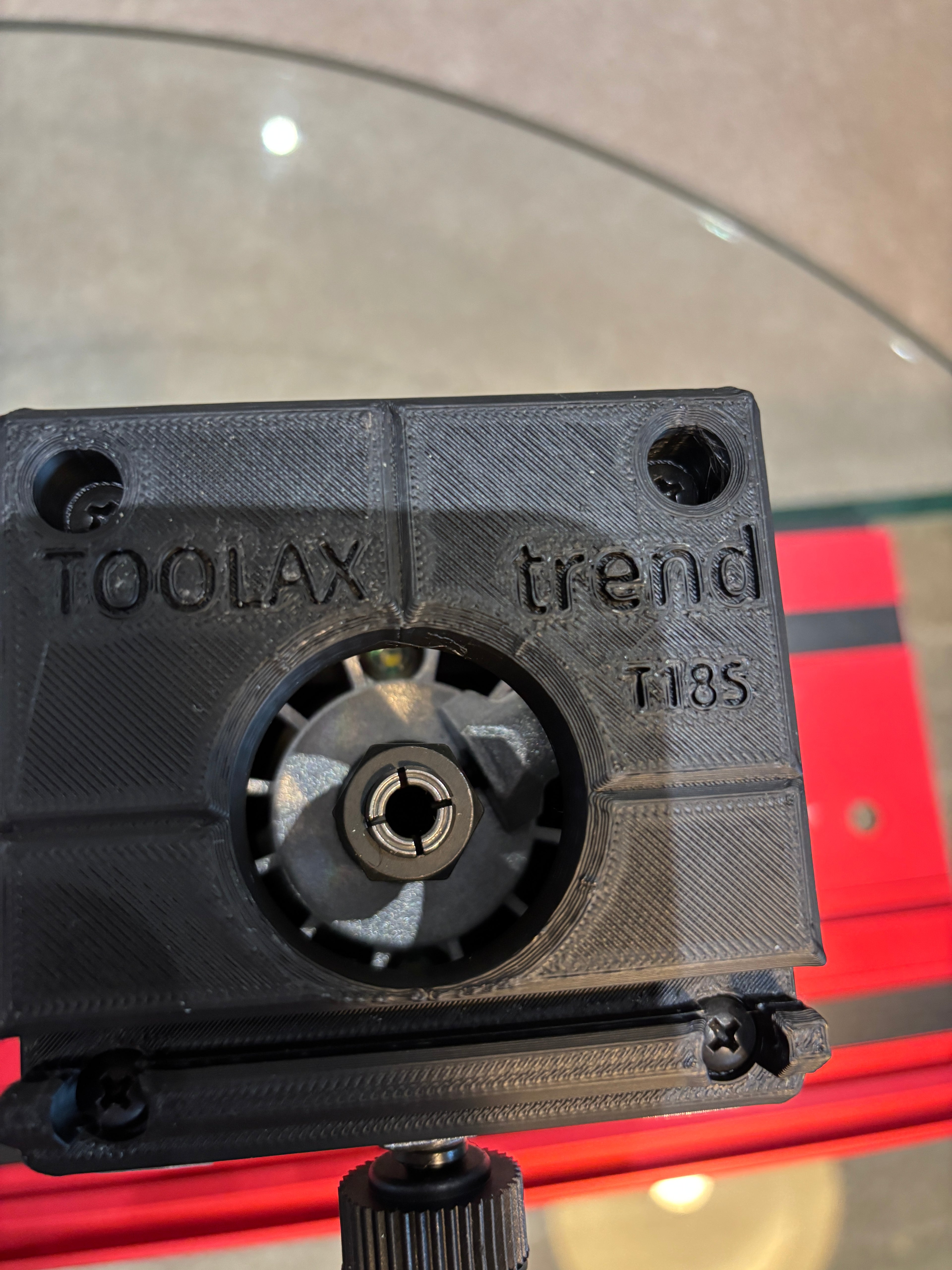 Trend T18S / R 14B Trim Router Guide Rail Adapter to Milwaukee Track / Guide Rail