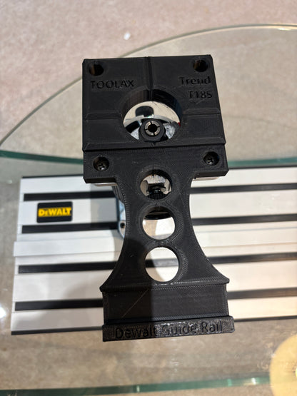 Trend T18S / R 14B Trim Router Guide Rail Adapter to Dewalt Track / Guide Rail