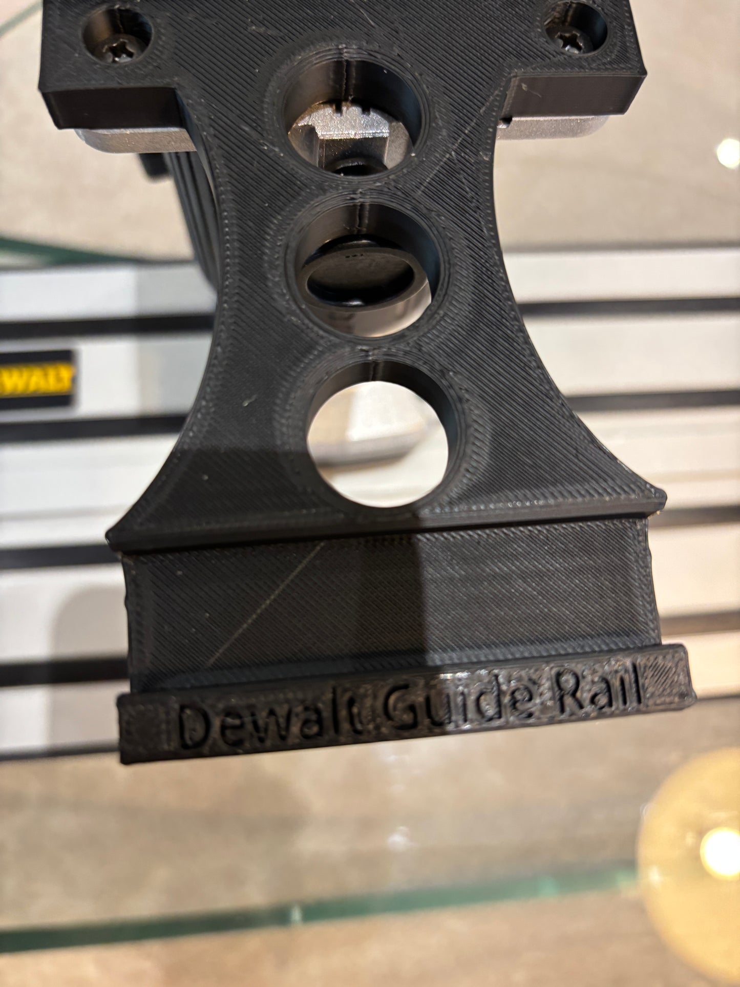 Trend T18S / R 14B Trim Router Guide Rail Adapter to Dewalt Track / Guide Rail