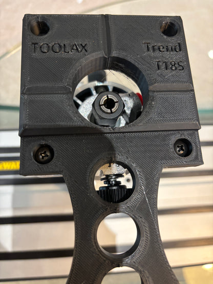 Trend T18S / R 14B Trim Router Guide Rail Adapter to Dewalt Track / Guide Rail