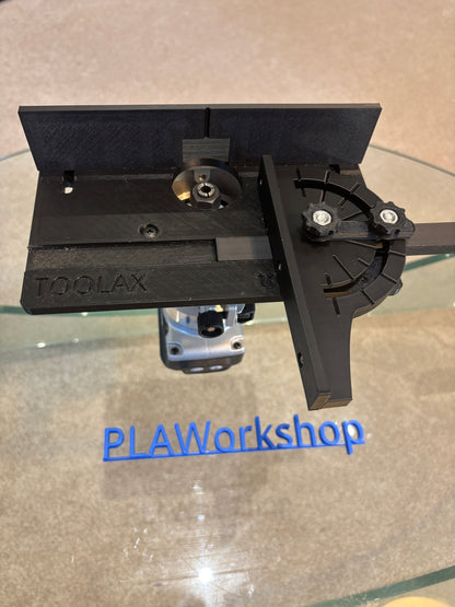 TOOLAX Mini Bench Top Router Table with Angle/Fence Guide