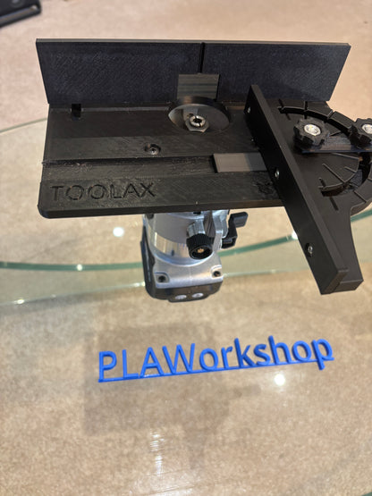 TOOLAX Mini Bench Top Router Table with Angle/Fence Guide