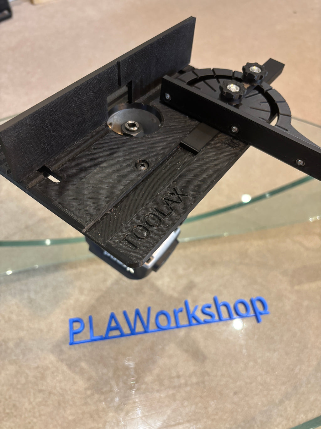 TOOLAX Mini Bench Top Router Table with Angle/Fence Guide
