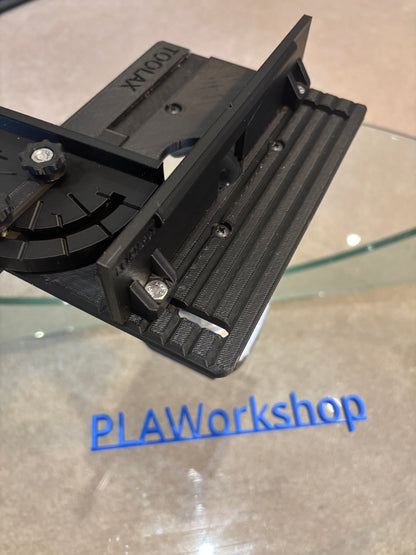 TOOLAX Mini Bench Top Router Table with Angle/Fence Guide