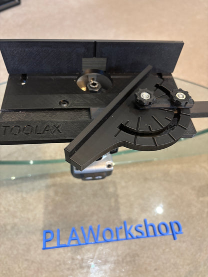 TOOLAX Mini Bench Top Router Table with Angle/Fence Guide