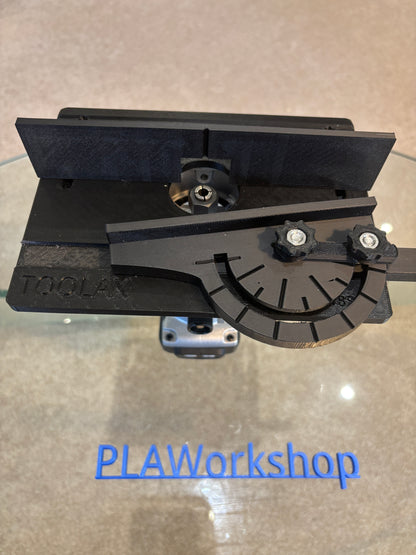 TOOLAX Mini Bench Top Router Table with Angle/Fence Guide