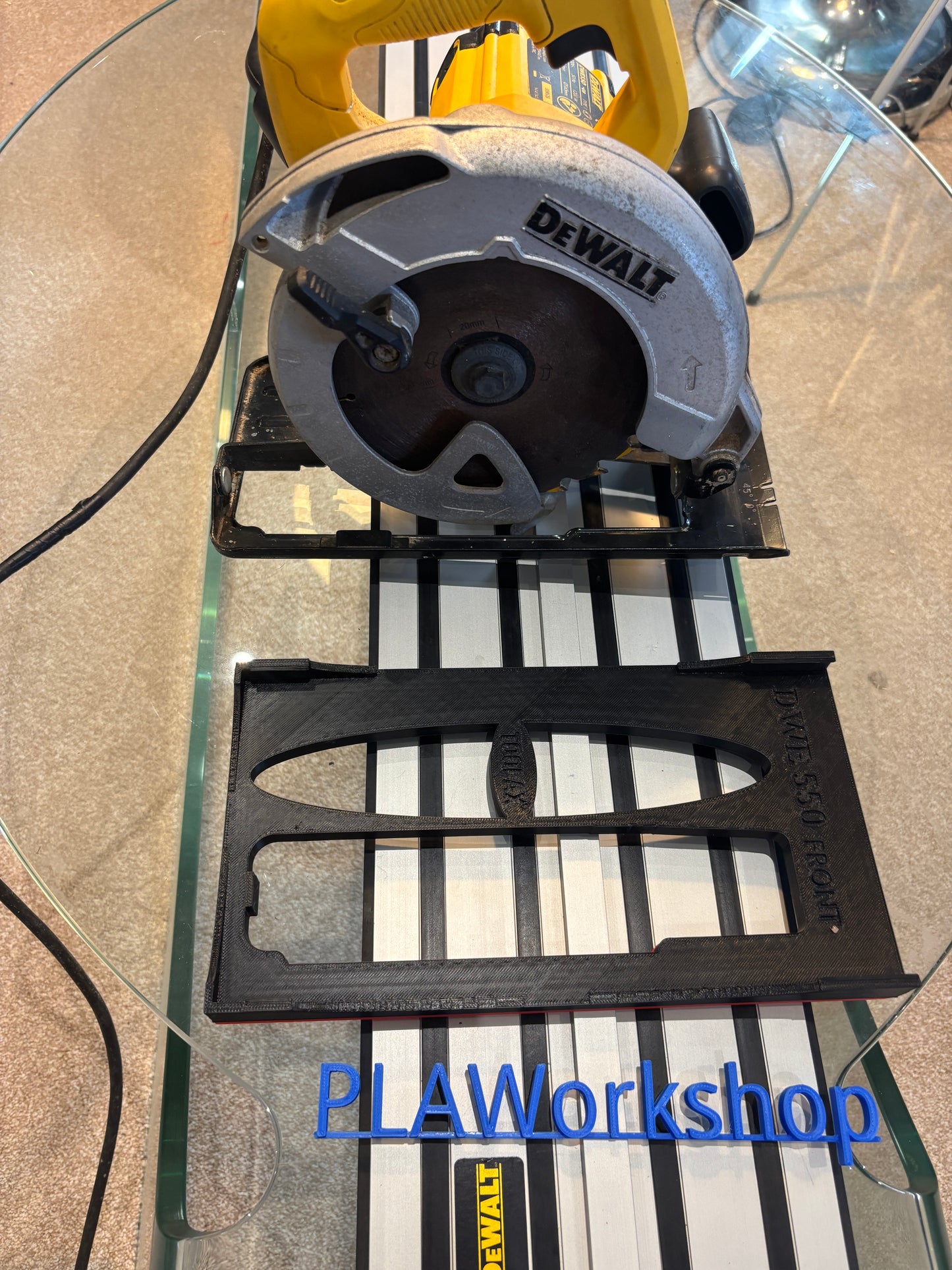 TOOLAX Adaptor for Dewalt DWE550 Circular Saw – Fits Dewalt Guide Rail