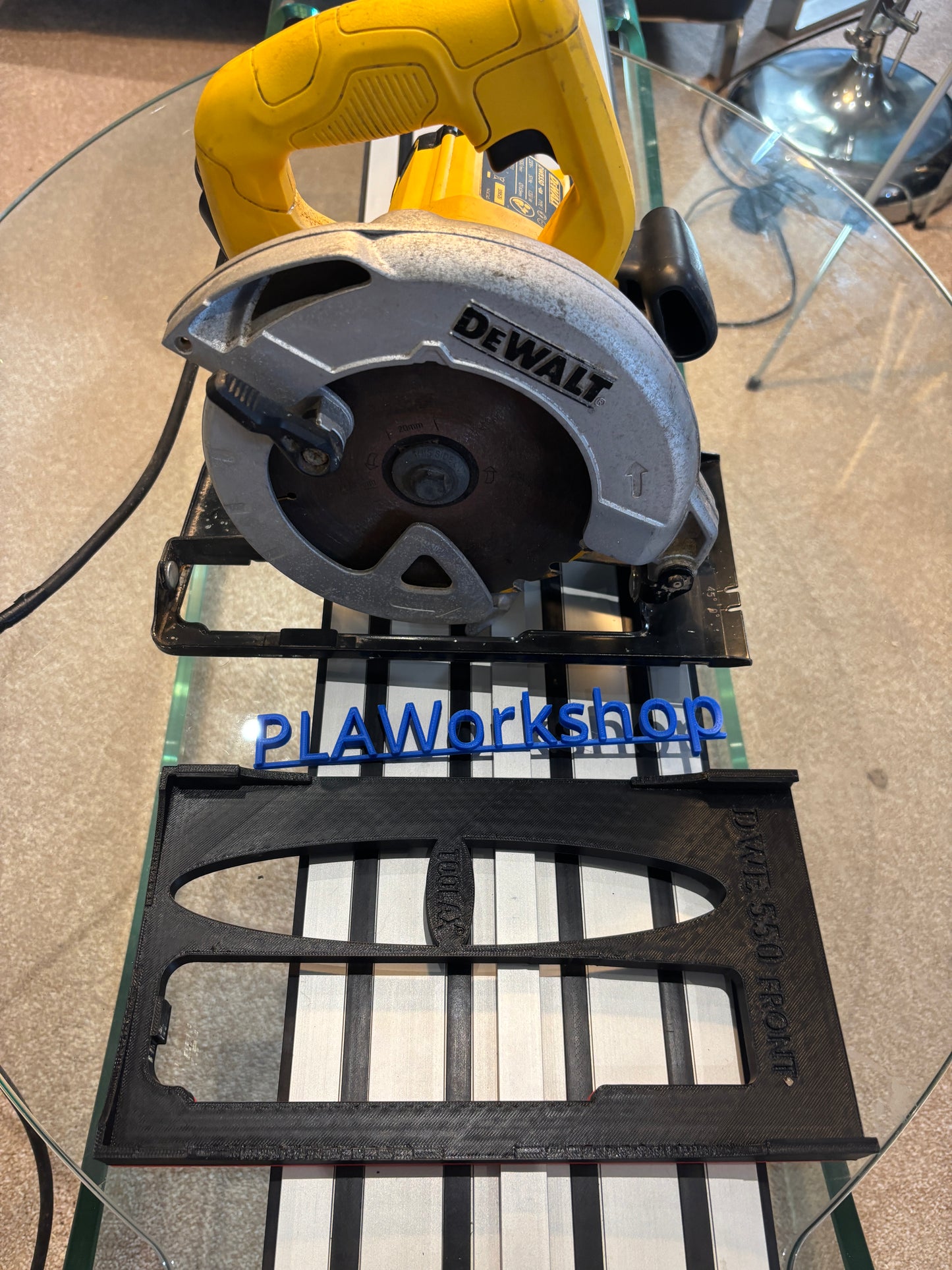 TOOLAX Adaptor for Dewalt DWE550 Circular Saw – Fits Dewalt Guide Rail