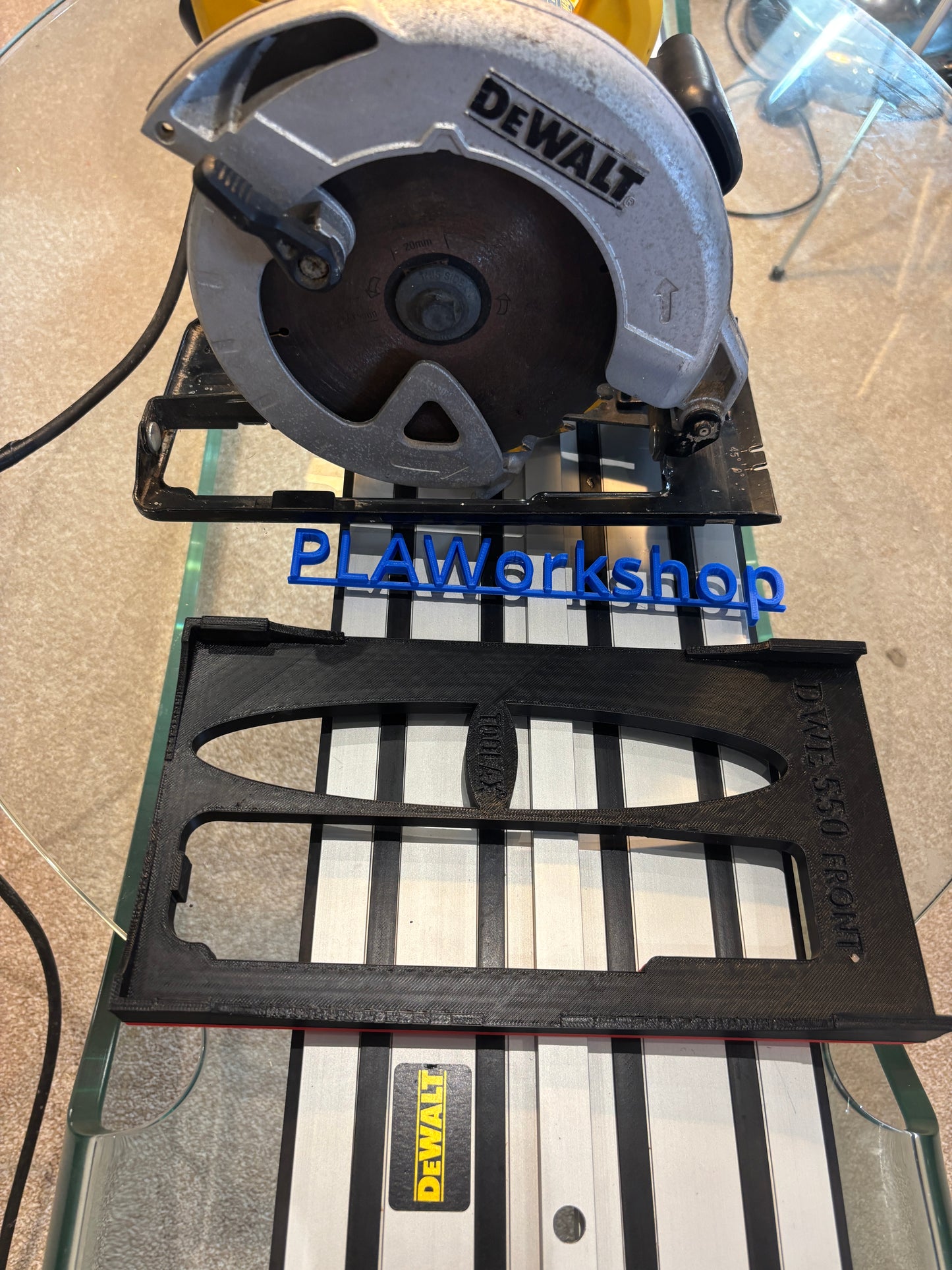 TOOLAX Adaptor for Dewalt DWE550 Circular Saw – Fits Dewalt Guide Rail