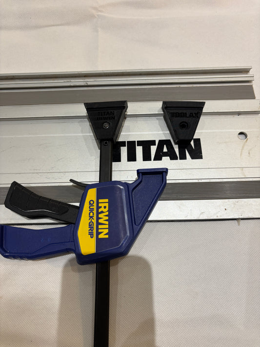 TOOLAX Quick Grip Clamp Adaptor to fit Titan Guide Rail with Riser block