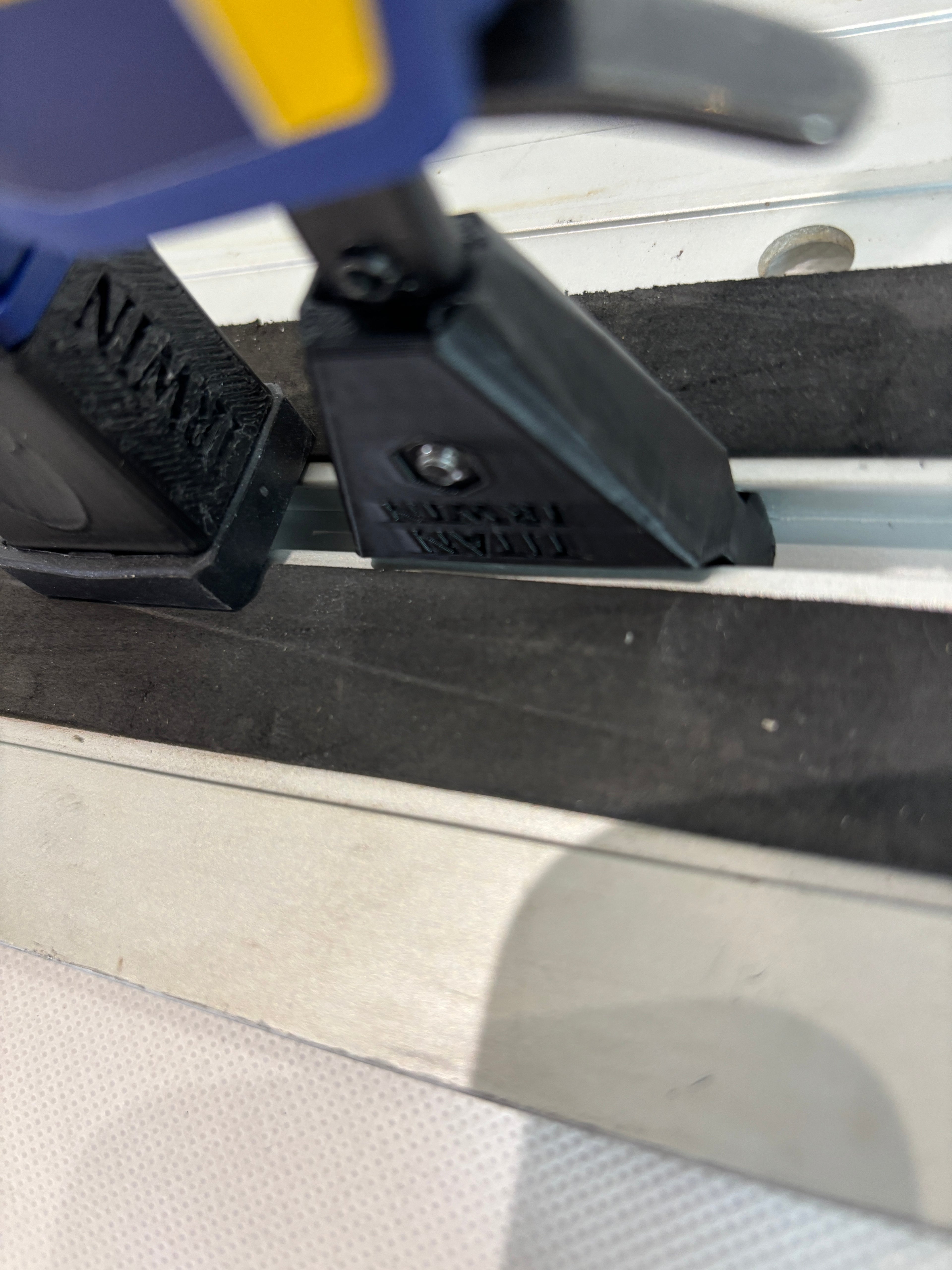Pair of TOOLAX Quick Grip Clamp Adaptor to fit Titan Guide Rail with Riser block