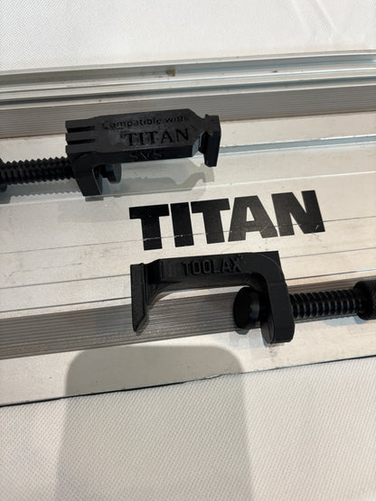 TOOLAX All In One Clamp G-Style - compatible with  Titan track saw guide rail