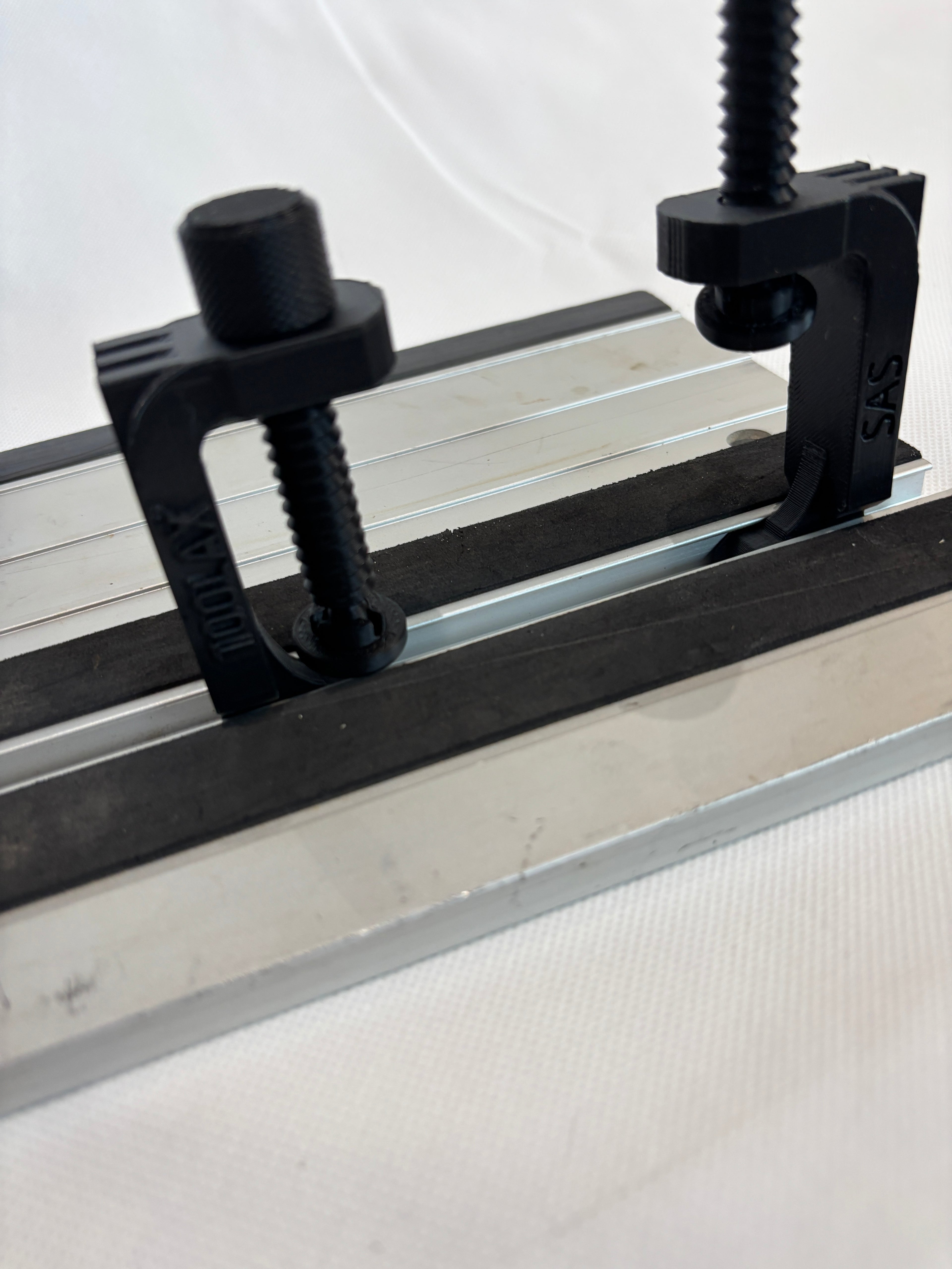 TOOLAX All In One Clamp G-Style - compatible with  Titan track saw guide rail
