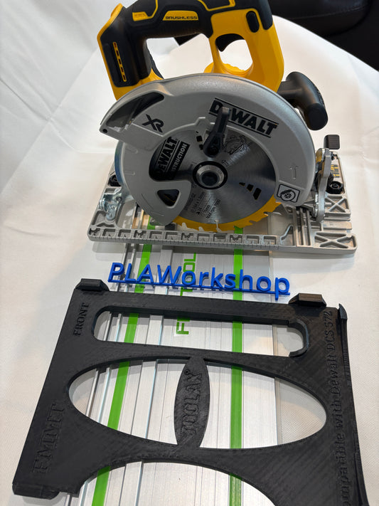 Dewalt DCS572 Adaptor base / Skid plate / Shoe for Circular Saw compatible with Festool Guide rail