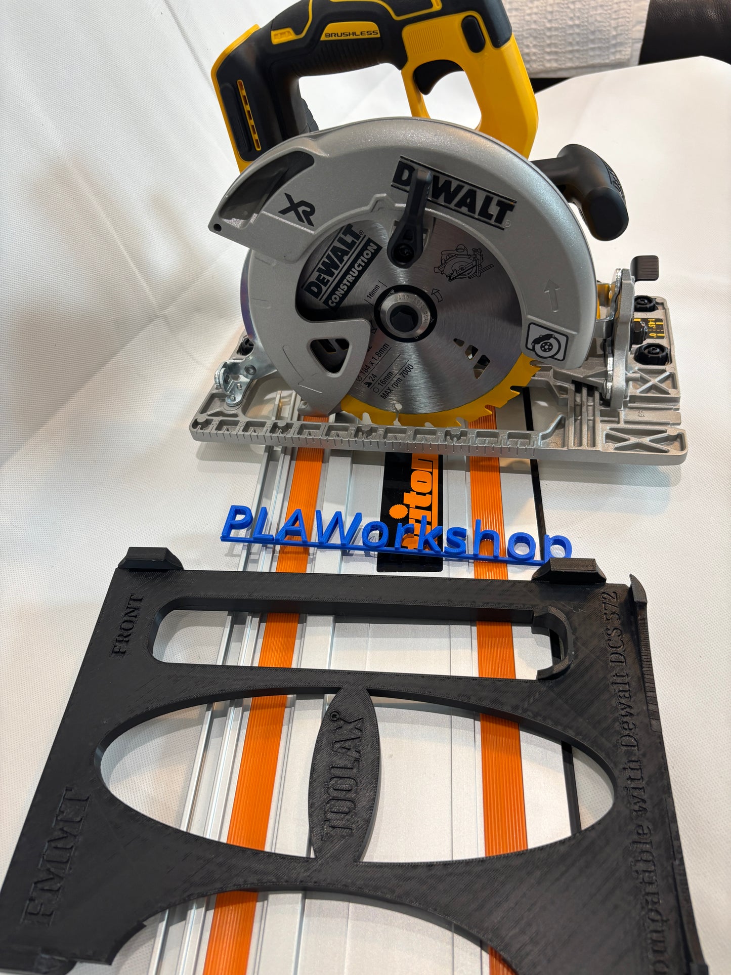 Dewalt DCS572 Adaptor base / Skid plate / Shoe for Circular Saw compatible with Triton Guide rail