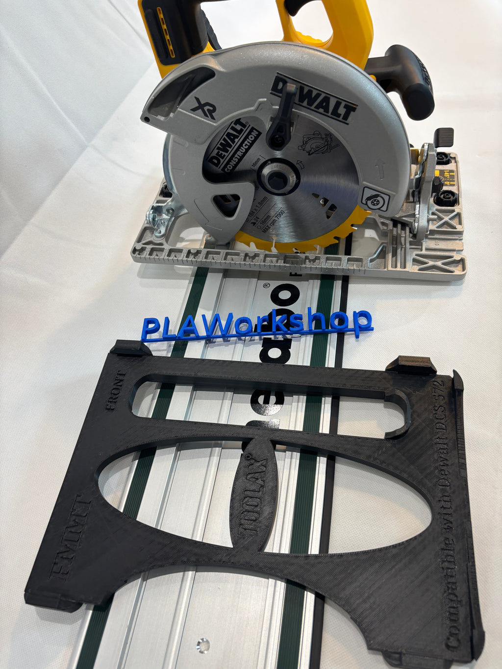 Dewalt DCS572 Adaptor base / Skid plate / Shoe for Circular Saw compatible with Metabo Guide rail