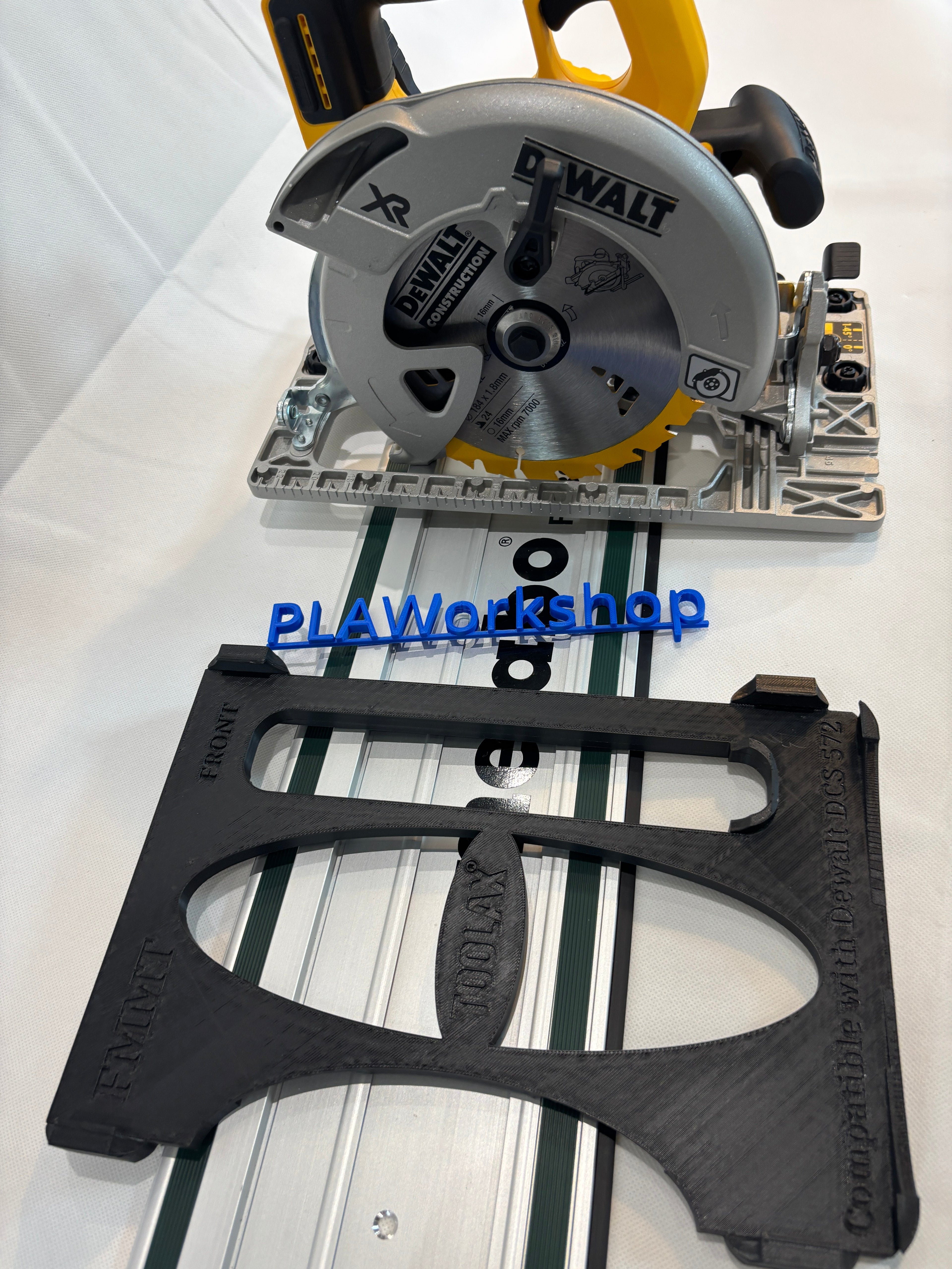Dewalt DCS572 Adaptor base / Skid plate / Shoe for Circular Saw compatible with Metabo Guide rail