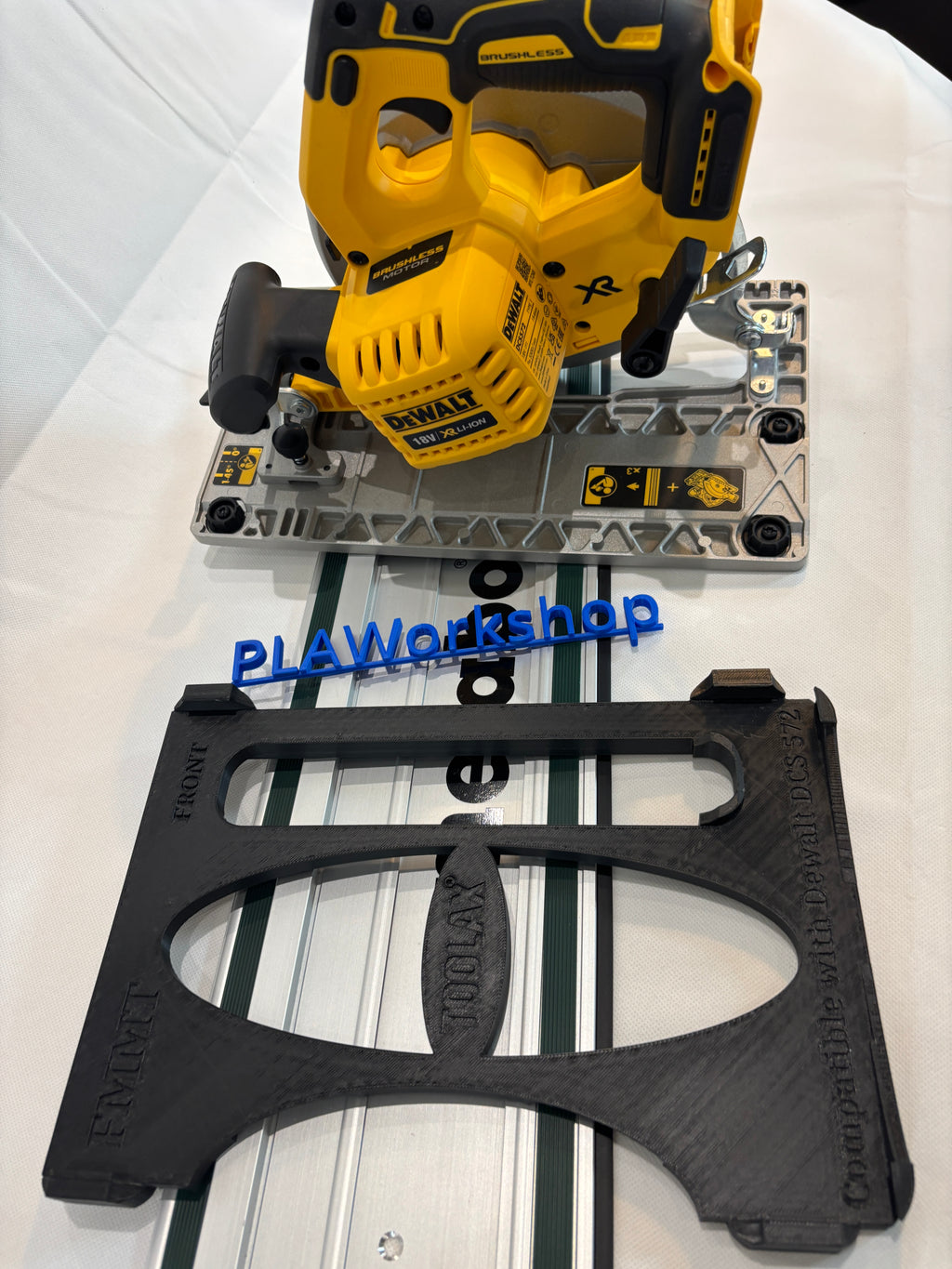Dewalt DCS572 Adaptor base / Skid plate / Shoe for Circular Saw compatible with Metabo Guide rail