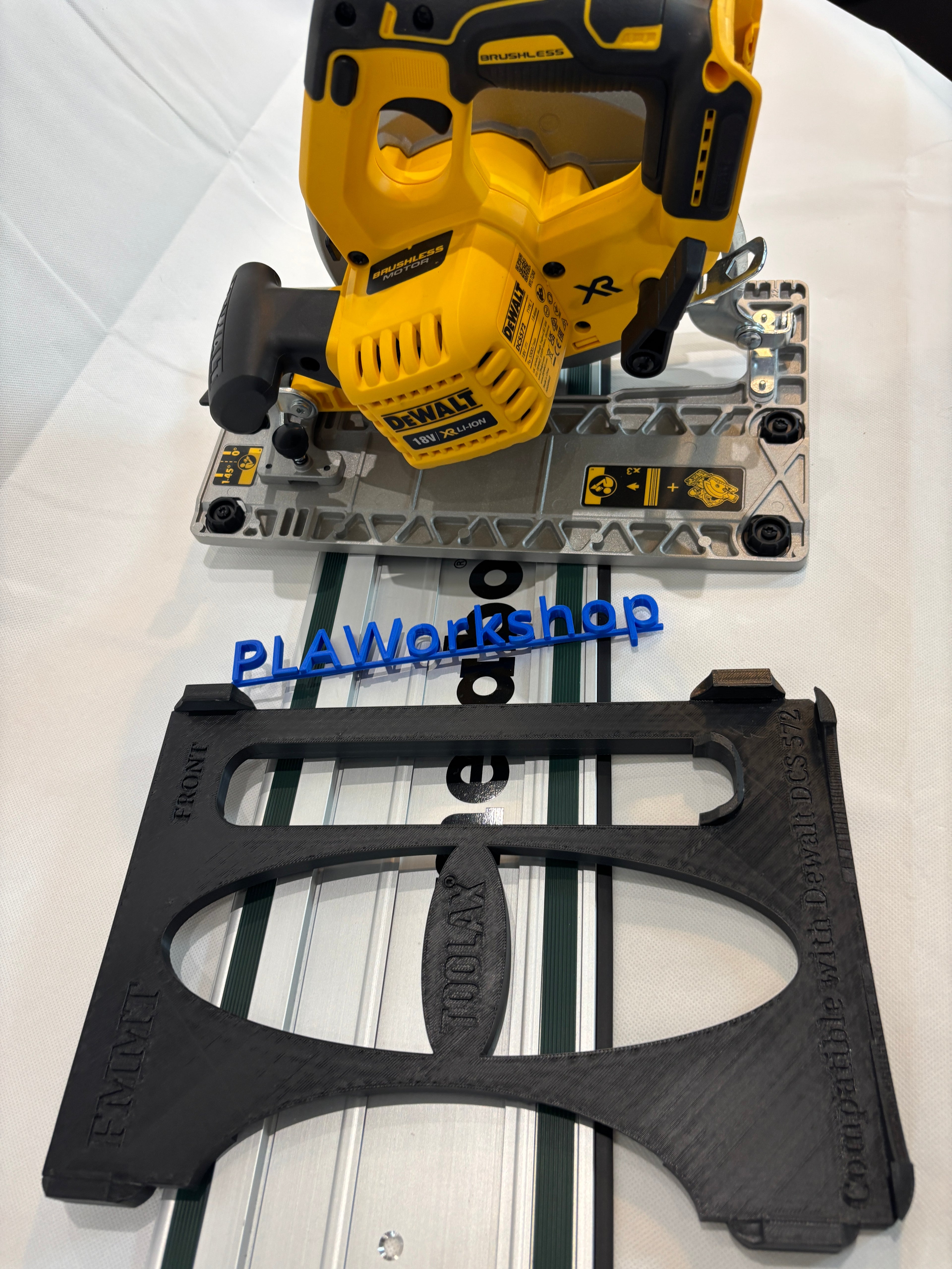 Dewalt DCS572 Adaptor base / Skid plate / Shoe for Circular Saw compatible with Metabo Guide rail