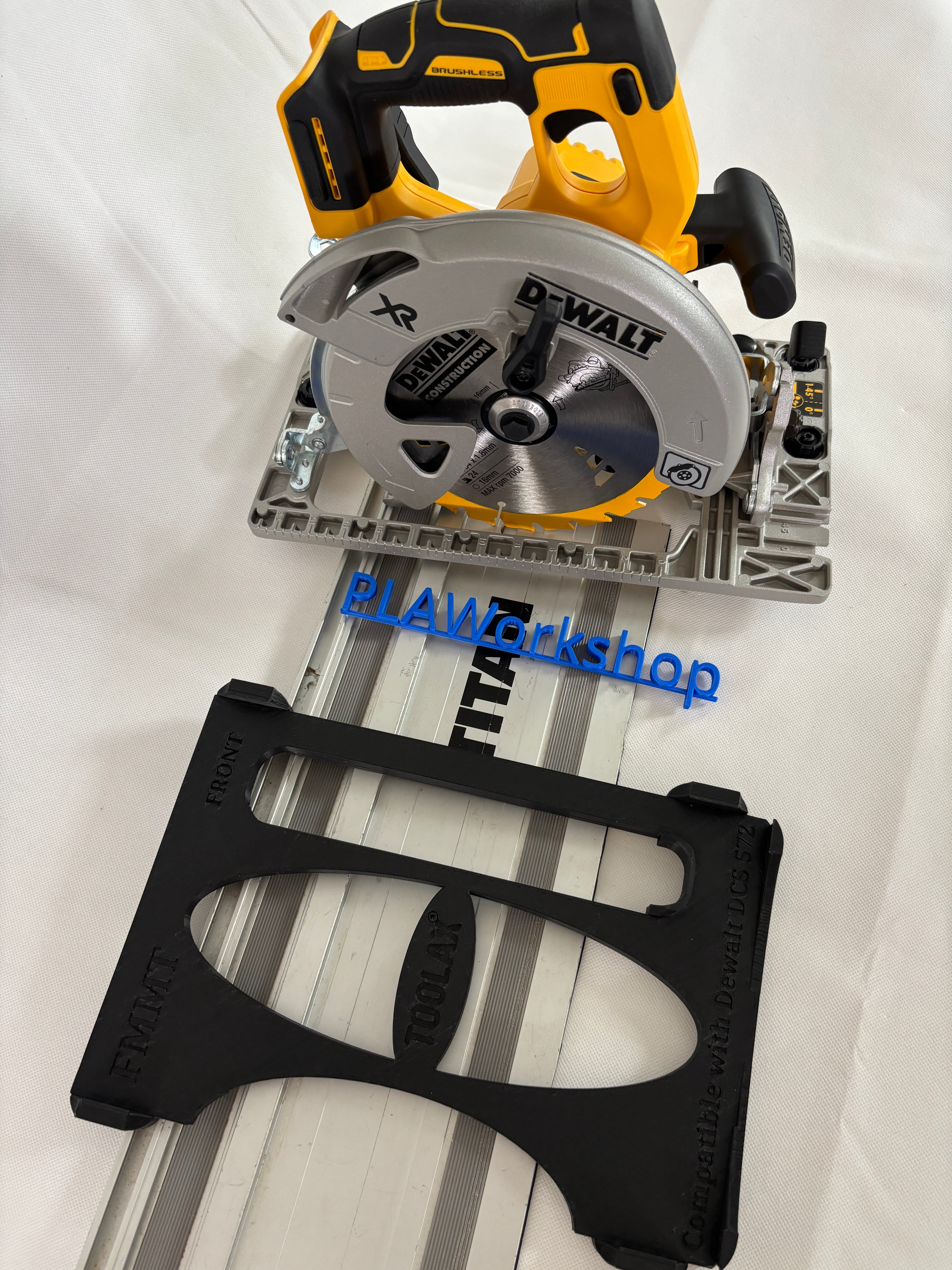 Dewalt DCS572 Adaptor base / Skid plate / Shoe for Circular Saw compatible with Titan Guide rail