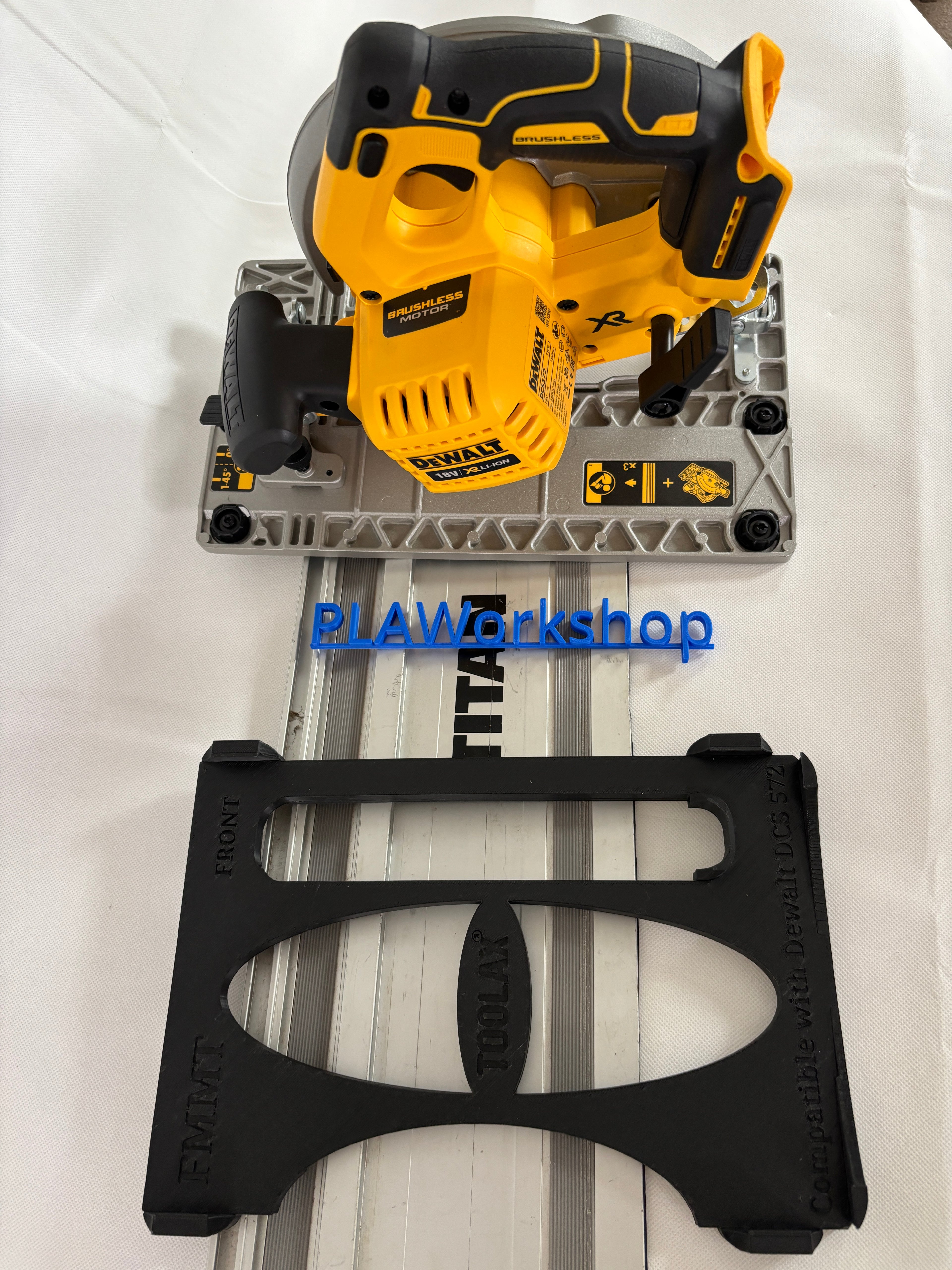 Dewalt DCS572 Adaptor base / Skid plate / Shoe for Circular Saw compatible with Titan Guide rail