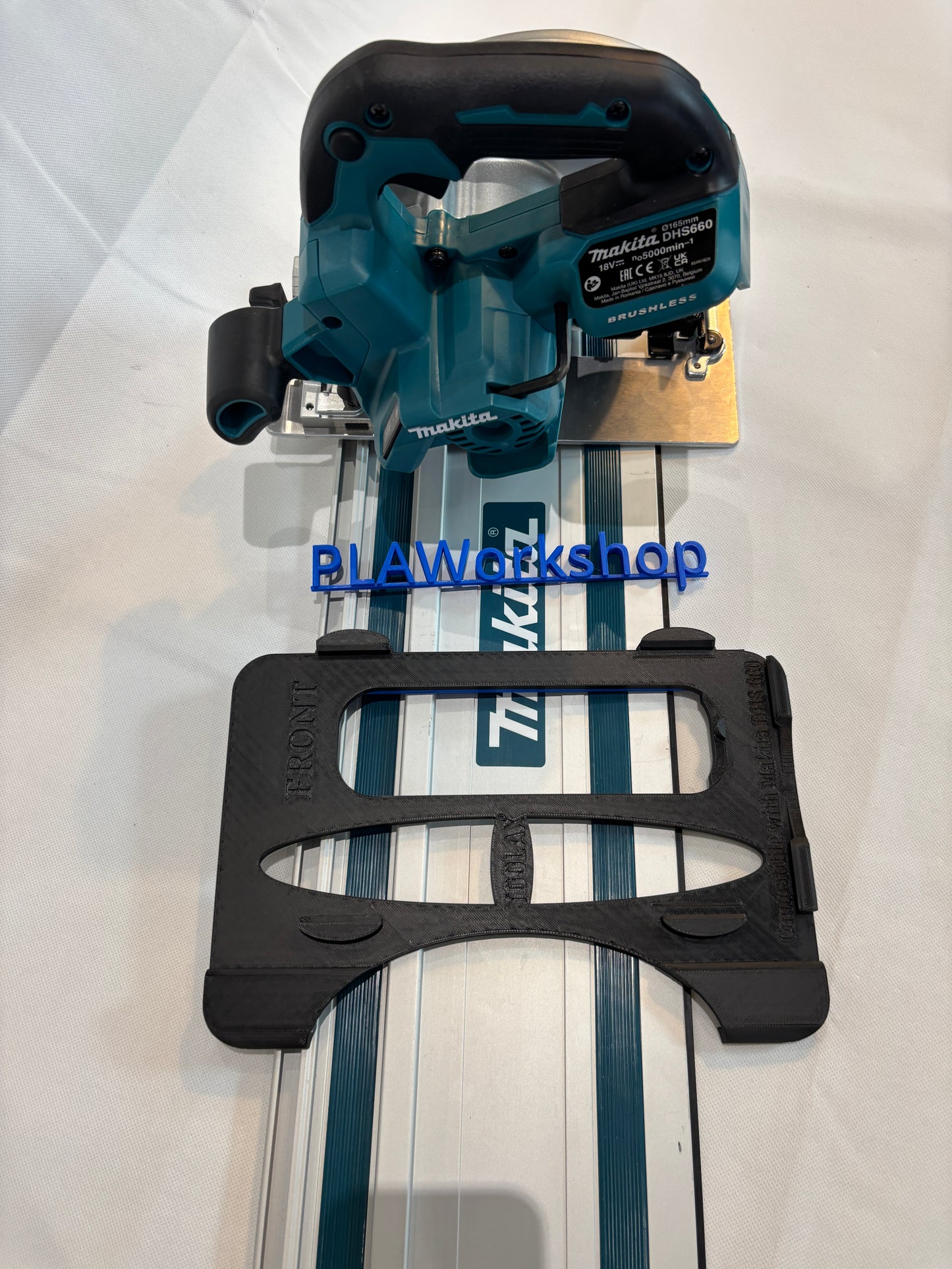 TOOLAX Adaptor Base / Skid plate, compatible with Makita DHS660 / XSH04 Circular saw to fit Makita Guide Rail