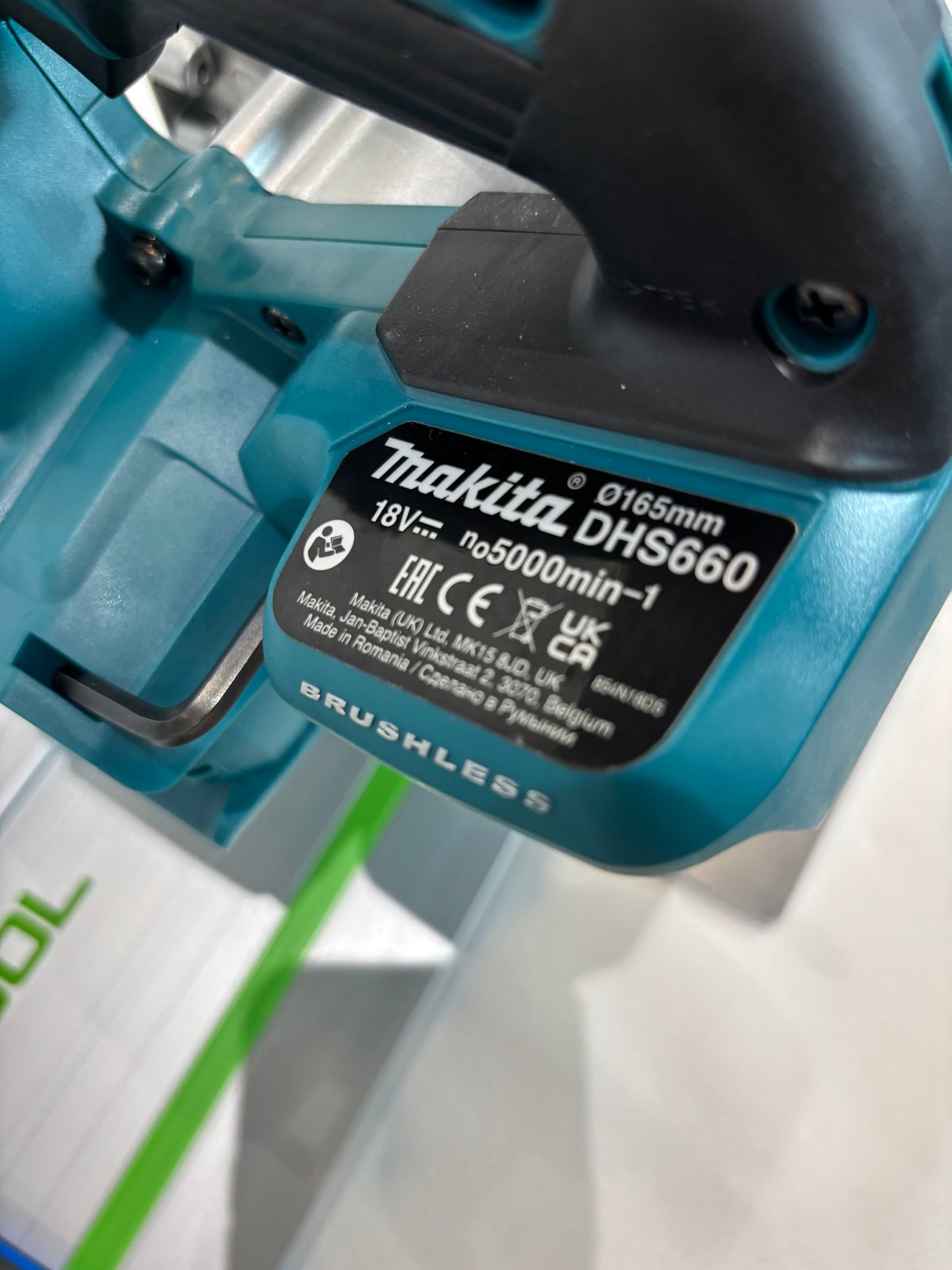 TOOLAX Adaptor Base / Skid plate, compatible with Makita DHS660 / XSH04 Circular saw to fit Festool Guide Rail