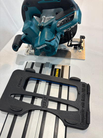TOOLAX Adaptor Base / Skid plate, compatible with Makita DHS660 / XSH04 Circular saw to fit Dewalt Guide Rail