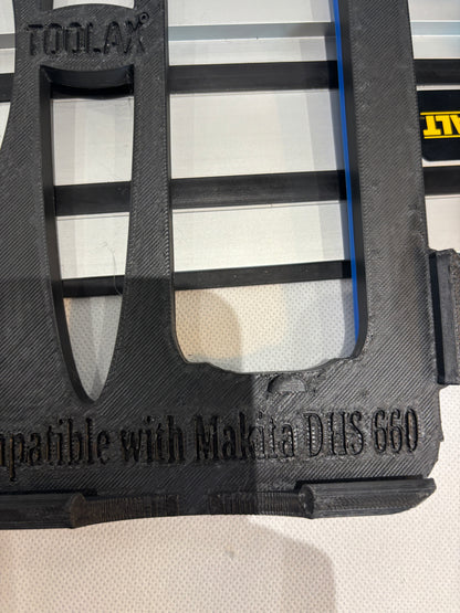 TOOLAX Adaptor Base / Skid plate, compatible with Makita DHS660 / XSH04 Circular saw to fit Dewalt Guide Rail