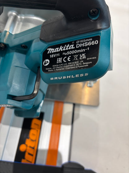 TOOLAX Adaptor Base / Skid plate, compatible with Makita DHS660 / XSH04 Circular saw to fit Triton Guide Rail