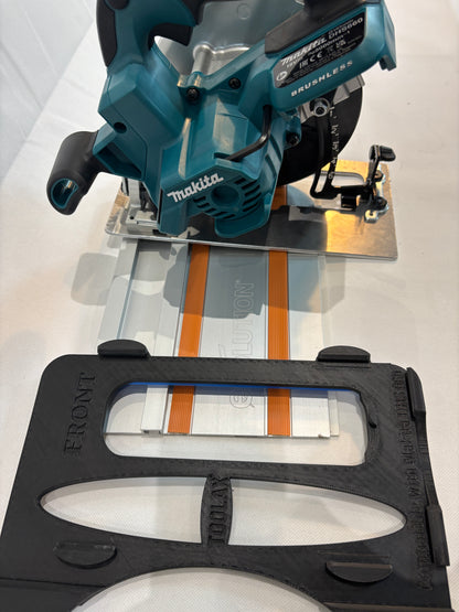 TOOLAX Adaptor Base / Skid plate, compatible with Makita DHS660 / XSH04 Circular saw to fit Evolution Guide Rail