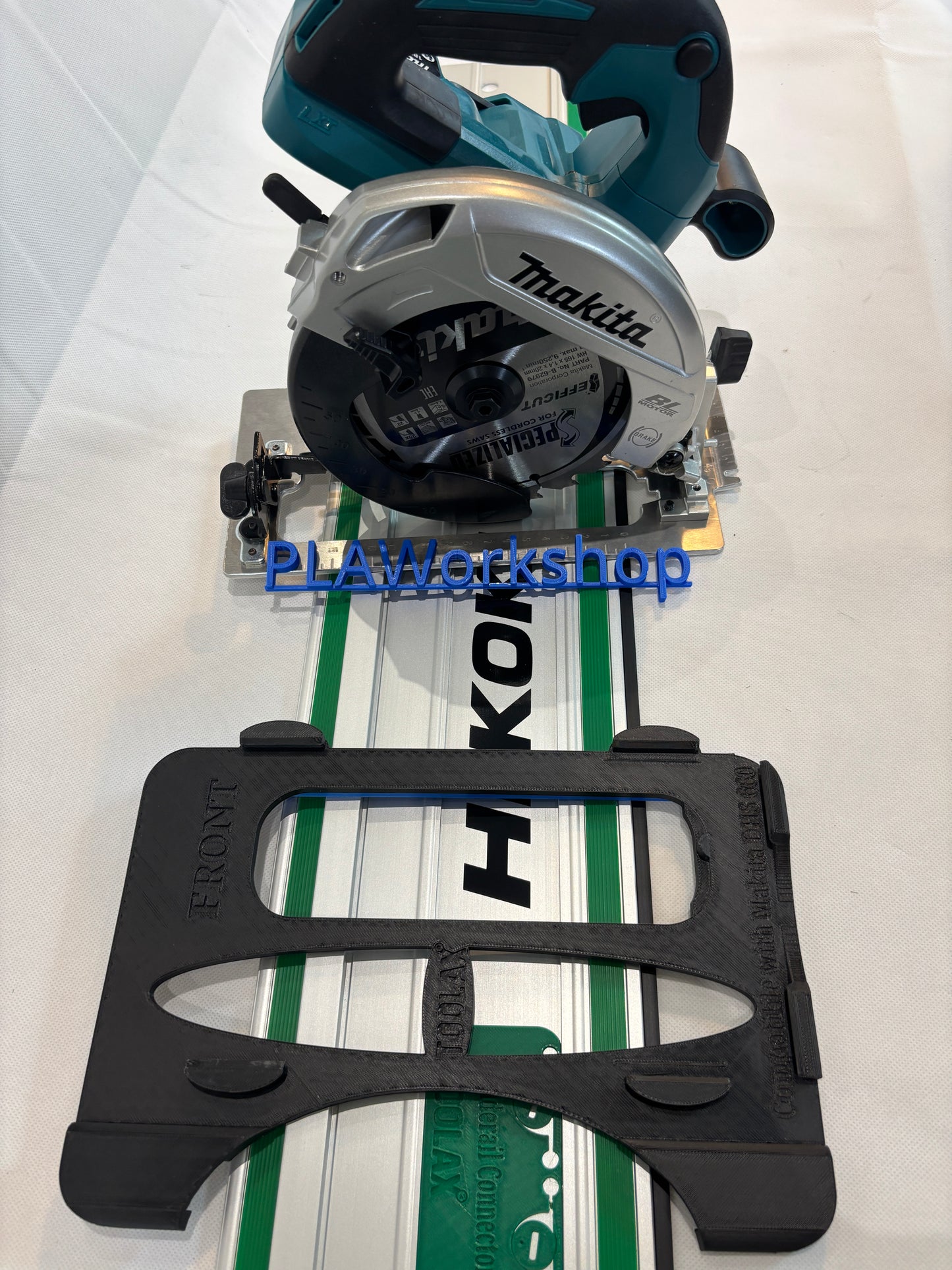 TOOLAX Adaptor Base / Skid plate, compatible with Makita DHS660 / XSH04 Circular saw to fit Hikoki Guide Rail