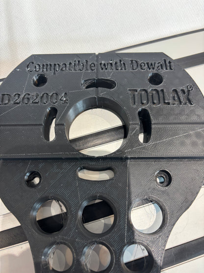 TOOLAX Adaptor to fit Dewalt Guide rail for Dewalt Routers: D26203, D26204 & DCW604