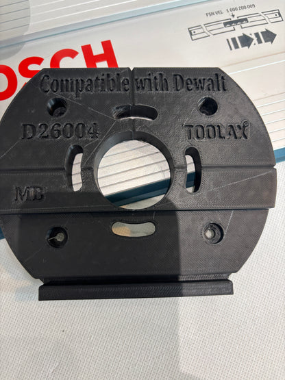TOOLAX Adaptor to fit Bosch Guide rail for Dewalt Routers: D26203, D26204 & DCW604
