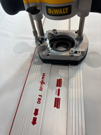 TOOLAX Adaptor to fit Mafell Guide rail for Dewalt Routers: D26203, D26204 & DCW604