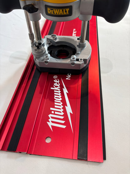 TOOLAX Adaptor to fit Milwaukee Guide rail for Dewalt Routers: D26203, D26204 & DCW604