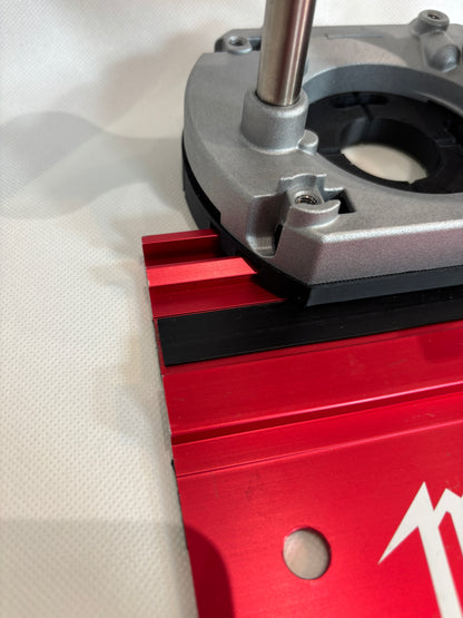 TOOLAX Adaptor to fit Milwaukee Guide rail for Dewalt Routers: D26203, D26204 & DCW604