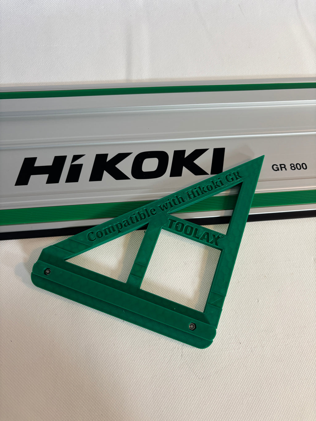 TOOLAX Large Guide Rail Square with 45 & 90 Degree Stops to fit Hikoki Rail