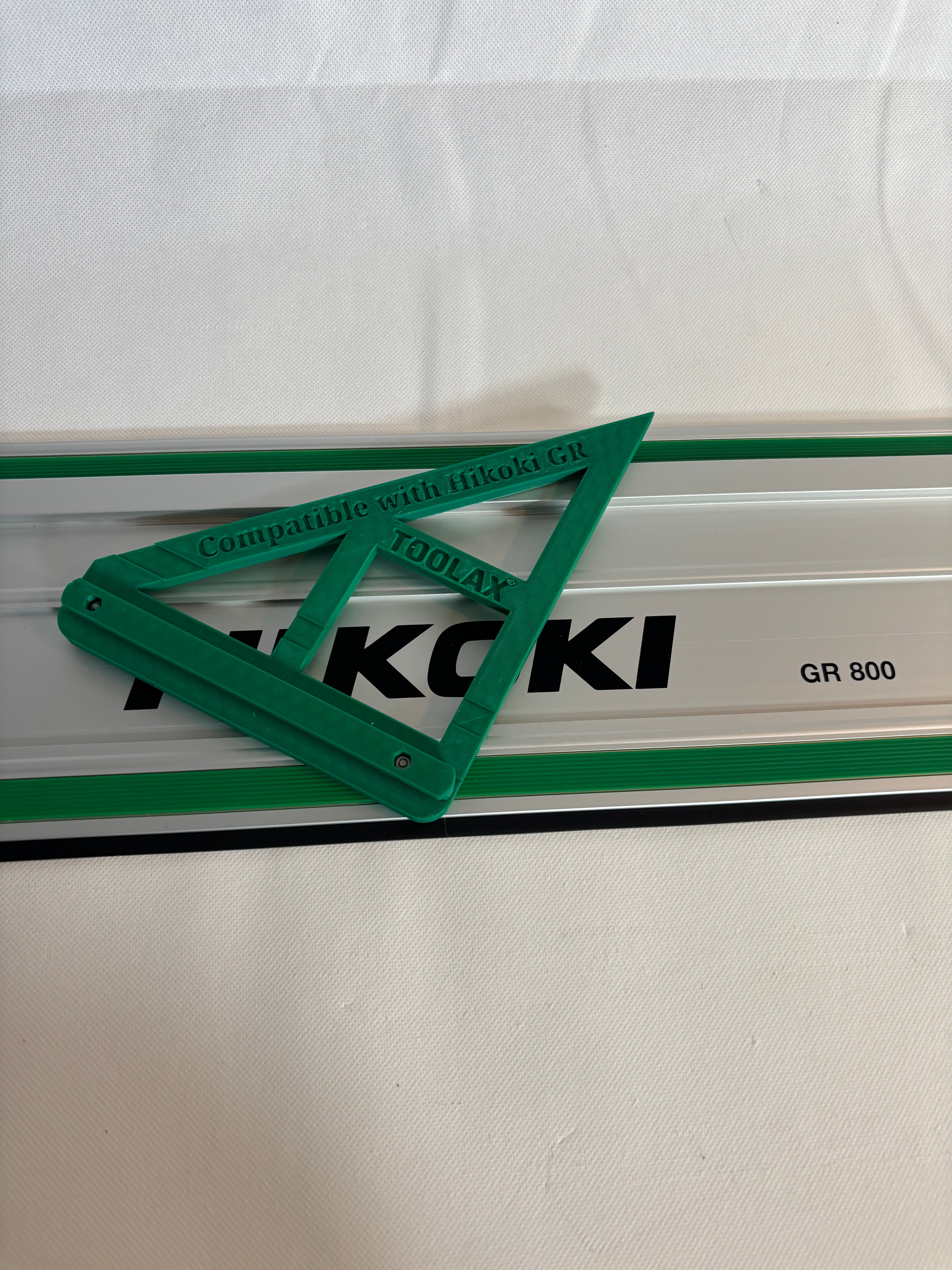 TOOLAX Large Guide Rail Square with 45 & 90 Degree Stops to fit Hikoki Rail