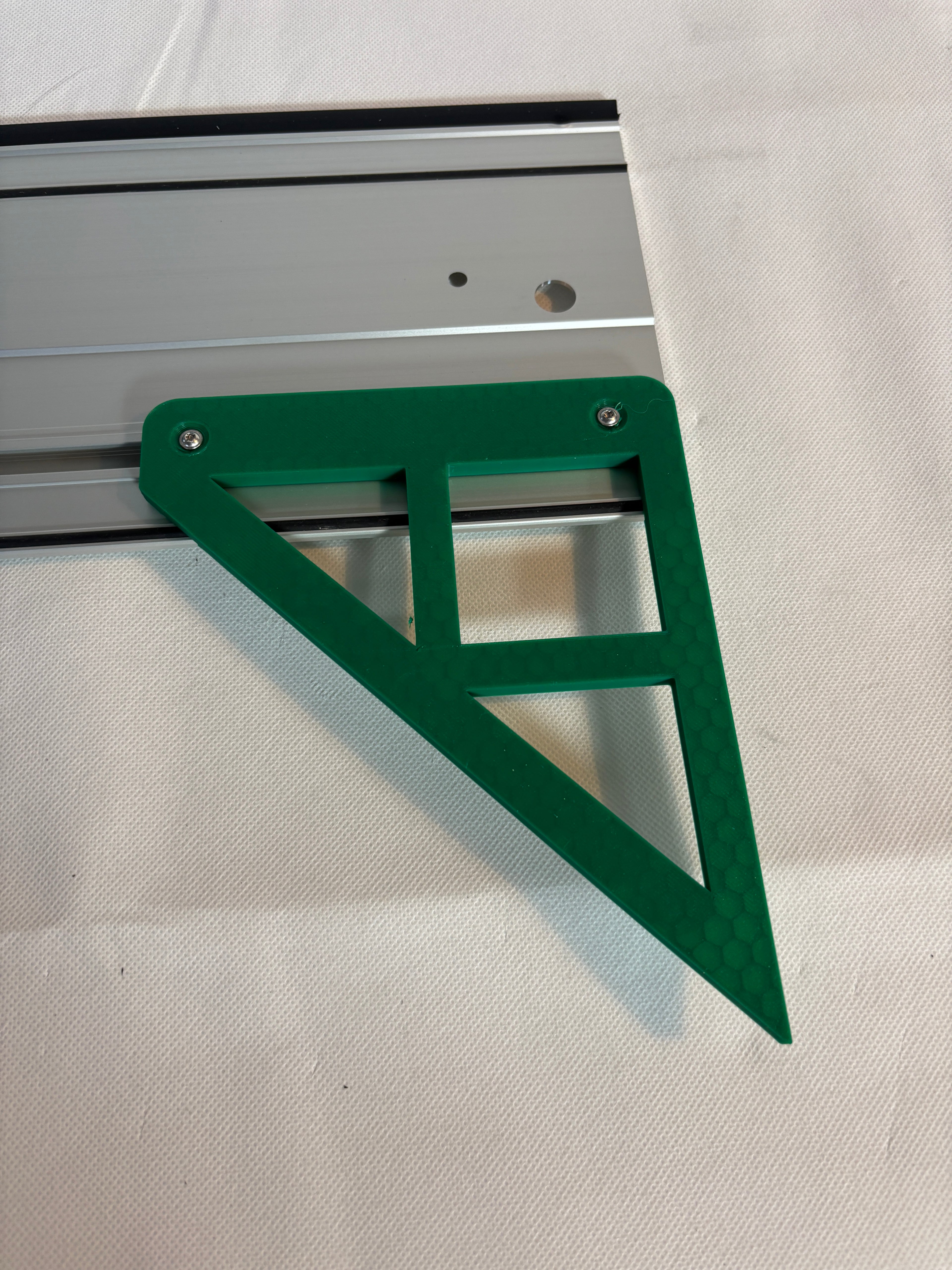 TOOLAX Large Guide Rail Square with 45 & 90 Degree Stops to fit Hikoki Rail